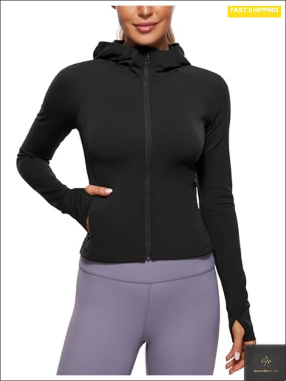 Butterluxe Full Zip Hoodie Jacket with Thumb Holes